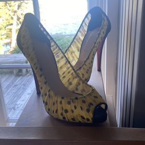 Christian Louboutin Tulle Peep Toe